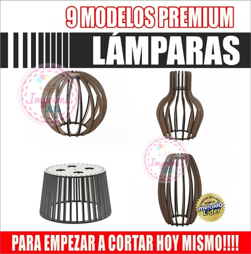 Pack Lámparas Vectores Corte Laser Router Cnc Mdf Premium (Usado)