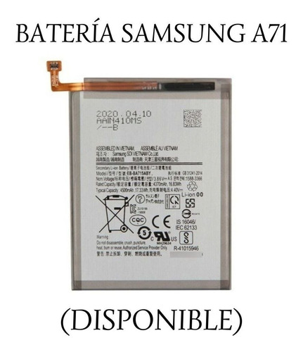 Batería Samsung Galaxy A71.