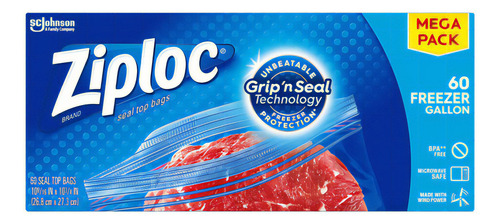 Ziploc - Bolsas Para Congelador Con Tecnologa Grip 'n Seal Y