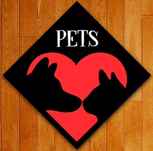 Placa Decorativa Pets Love