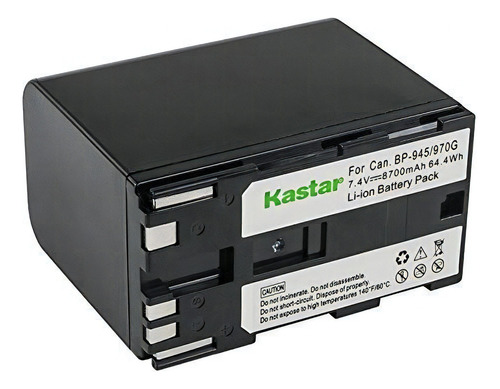 Batería de alta capacidad para Canon Kastar BP-970g