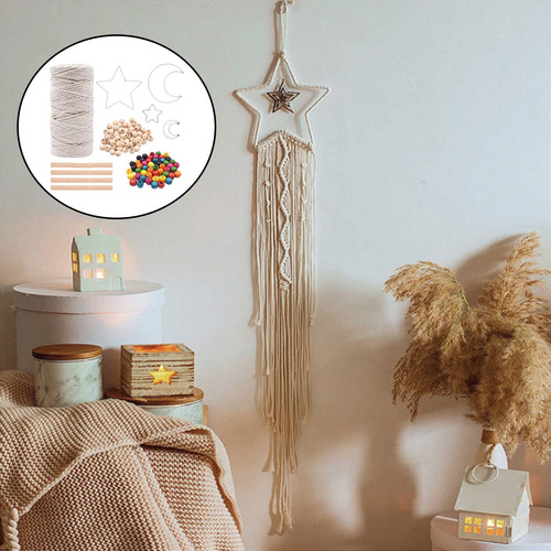 Cordón De Macramé De Madera Suave Trenzado Kit De Accesorios