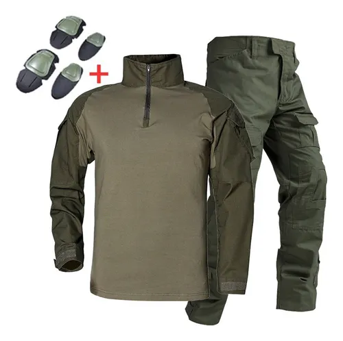 Ropa Táctica Militar Al Aire Libre Para Hombre Con Rodillera