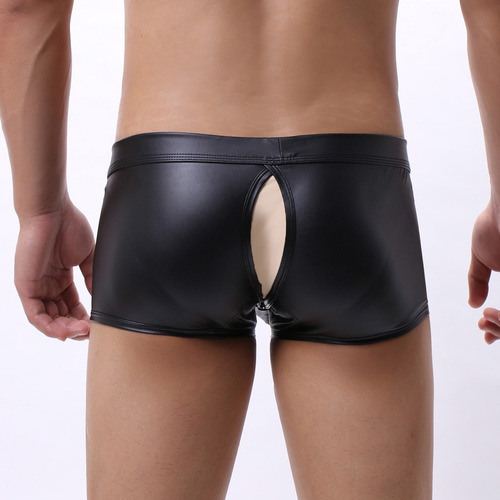 Ropa Interior Cómoda De Piel Sintética Con Abertura De Cintu