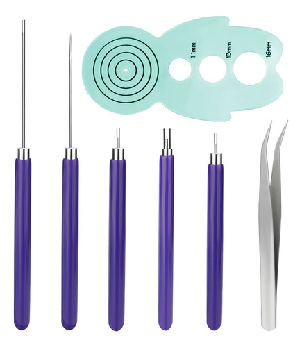 Juego De Herramientas Para Quilling, 5 Herramientas De Papel
