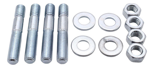 Auto Carb Stud Kit 4 Pernos 4 Tuercas 4 Arandelas De