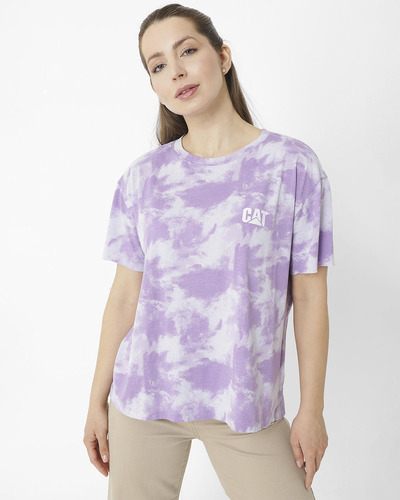 Polera M/c W Ez Tie Dye Tee Morado Mujer