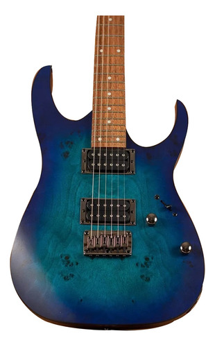 Guitarra elétrica Ibanez RG Standard RG421 superstrato de  choupo/meranti sapphire blue flat com diapasão de jatobá