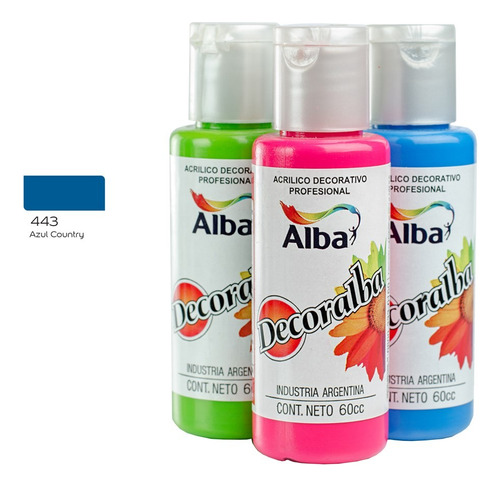 Acrilico Alba Decoralba  60ml Azul Country