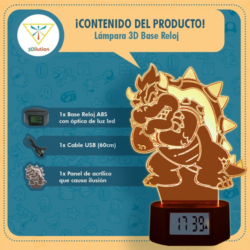 Lámpara De Mesa 3d Detective Conan Blasi Base Reloj
