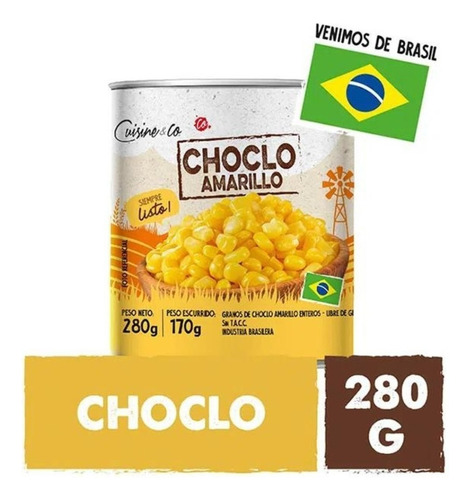 Choclo Amarillo Entero 280 Gr. Cuisine & Co