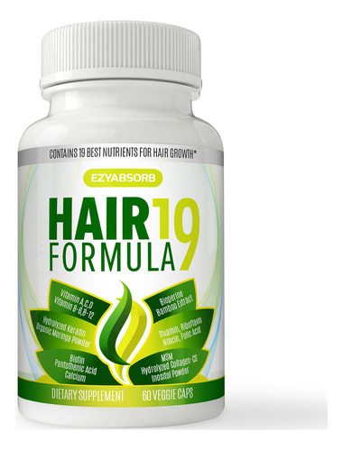 Vitaminas Para El Cabello Ezyabsorb, Científicamente Formu