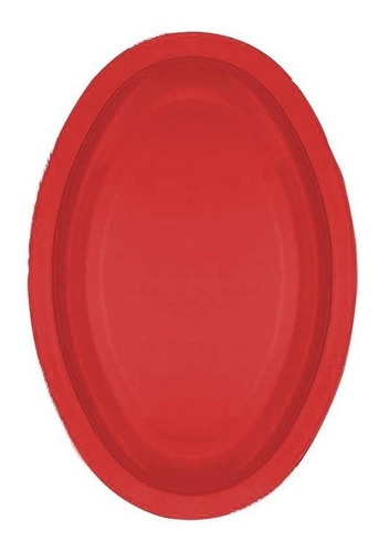 30 Plato Ovalado Rojo Tampiqueño 23 Cm 