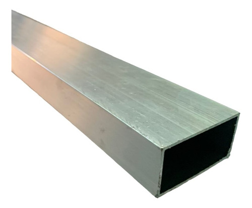 Perfil De Aluminio Tubo 50x25mm Natural - Largo X 6 Mts