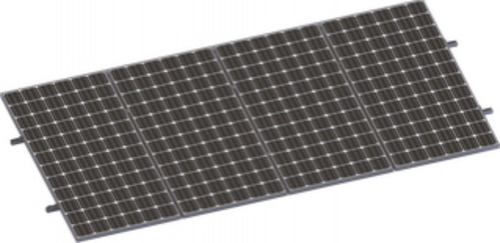 Kit De Minirieles Para Panel Solar Arreglo 1x4 Para