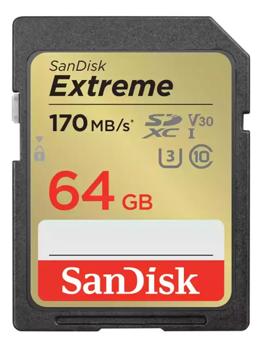 Memoria Sd Sandisk Extreme 64gb 170mb/s