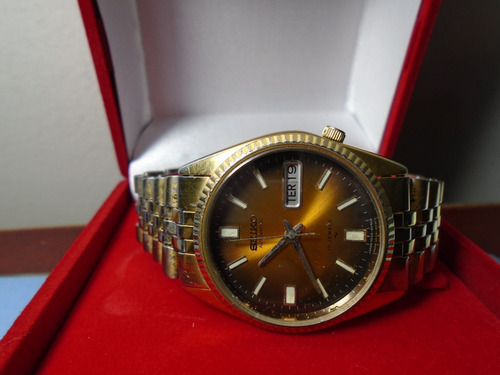 Seiko Folhado Ouro Amtigo Ref 7009 3110 Automático