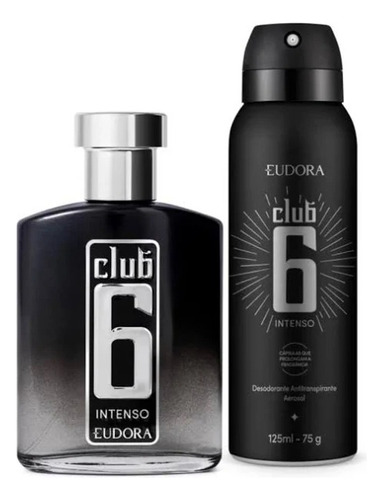 Kit Club 6 Intenso Colônia + Aerosol Eudora