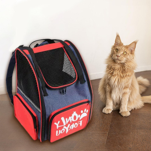 Mochila Porta Mascotas Mochila Para Gatos Ventilada Expandib