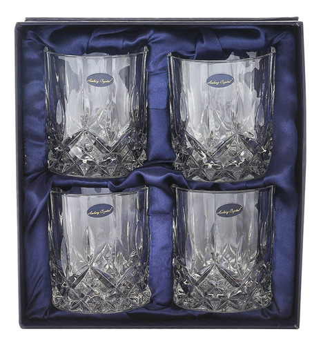 Amlong Crystal - Vasos De Vidrio De Plomo, Antiguos, 4 Unida