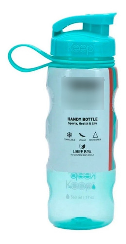 Botella Anatómica Grande Con Mango 800ml Colores - Keep