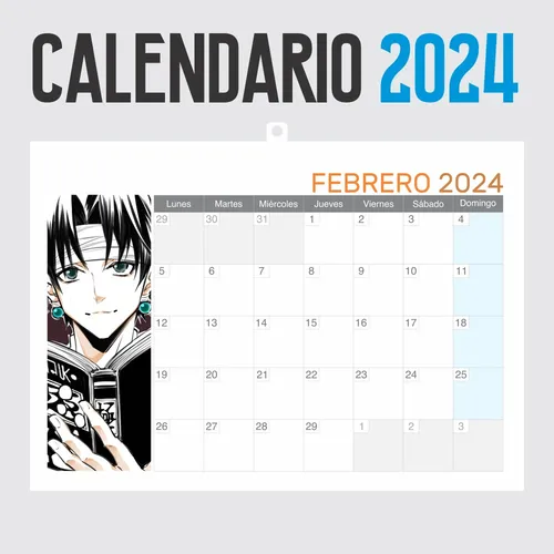 Calendario 2024 Anime Hunter X Hunter Animeras