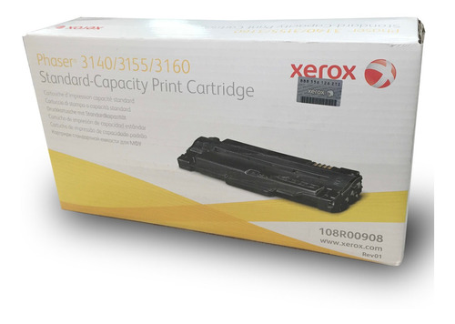 Toner Xerox 108r00908 Color Negro Phaser 3140/3160