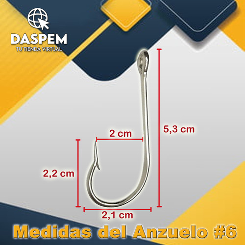 Anzuelos Mustad #6 X 100pcs