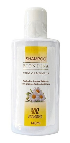 Shampoo Com Camomila Biondina Anaconda 140ml