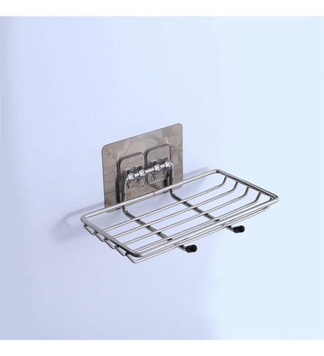 Zh Jabonera Acero Inoxidable Con Gancho Montaje En Pared