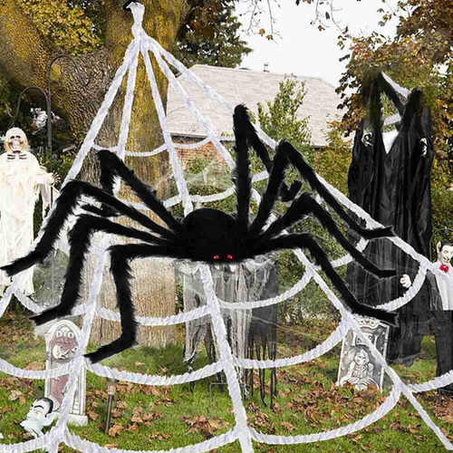 Adorno De Araña De Peluche Con Forma De Araña Pseudopeluda
