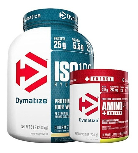 Iso 100 5lbs + Amino Pro Energy Fruit P + Envío Gratis