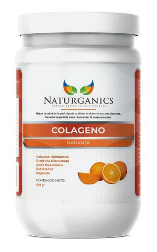 Colágeno Hidrolizado Con Ácido Hialurónico 500grms