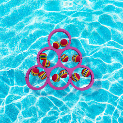 Juego De Lanzamiento De Piscina, Juego De Piscina, Rosa Roja