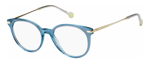 Lentes Monturas Tommy Hilfiger Mujer Th1821 Azul/platino