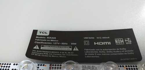 Kit De Leds Para Pantalla Tcl Modelo 50a445 (Usado)