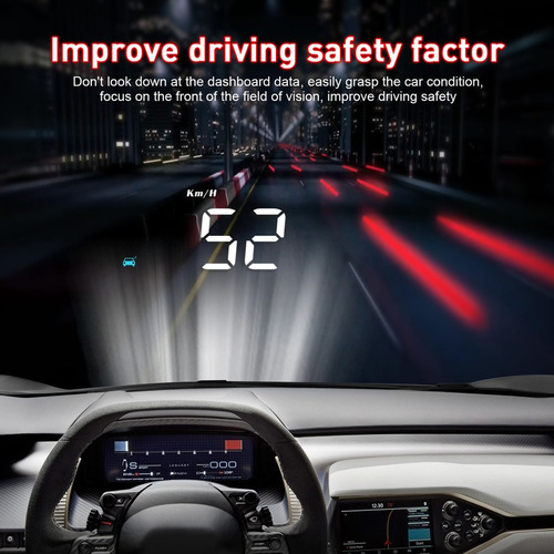 Velocímetro Digital Obd Ii M8 Hud Headup Screen Parabrisa