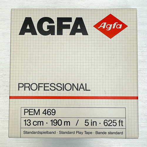 Cinta Agfa Pem 469 , 13cm, 190m Grabación Audio Carrete