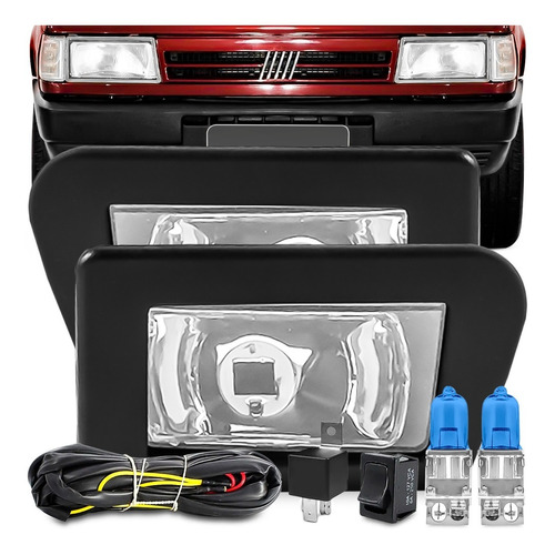 Kit Farol Milha Uno 85 A 99 2000 2001 2002 2003 2004 Neblina