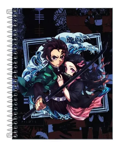 tanjiro  Anime, Desenhos, Capa de caderno