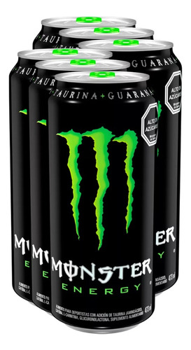 Monster Energy - 473ml - Negra Clásica - Pack 6 Unidades