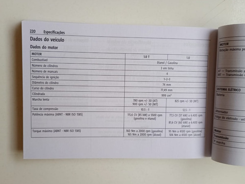 Manual Do Proprietário Do Gm Onix 1.0 T 1.0 2020 Original