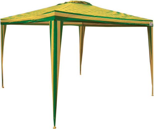 Tenda Gazebo Listr. 3,00 X 3,00 M Verde/amarela - Bel Lazer