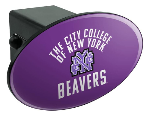 City College Of New York Beavers Logo Oval Tow Hitch Cover T