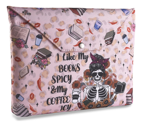 Funda De Libro Con Cremallera Lavable Para Tapa Blanda