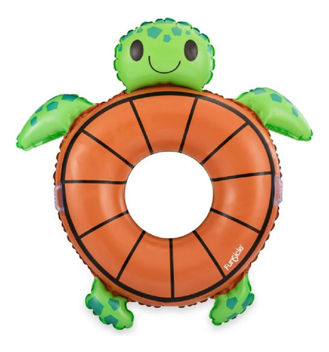 Inflable Acuático Funsicle Para Albercas Tortuga