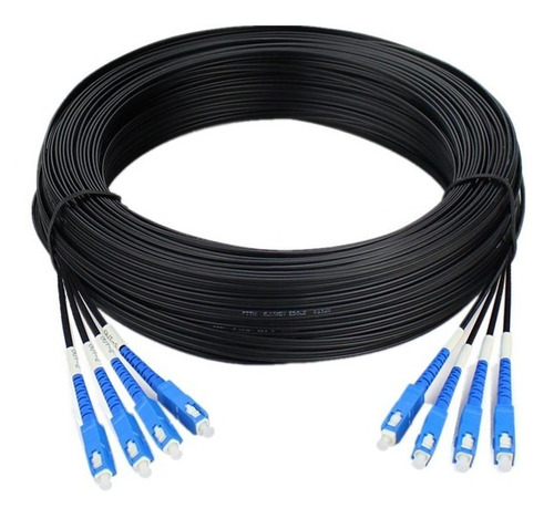 Media Converter Cable 4fo Monomodo Sc X 30 Mts Fibra Optica