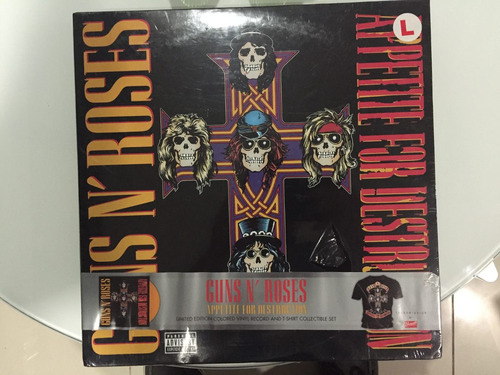 Guns N Roses Appetite For Destruction Lp + Playera Sellado