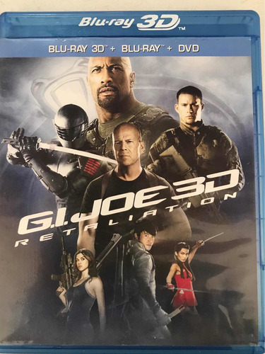 G. I. Joe Retaliation Blu-ray + Dvd + Blu-ray 3d Usado