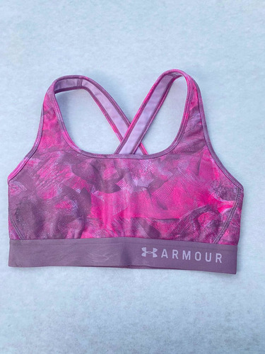 Under Armour Sport Bra Deportivo Usado Color Rosa